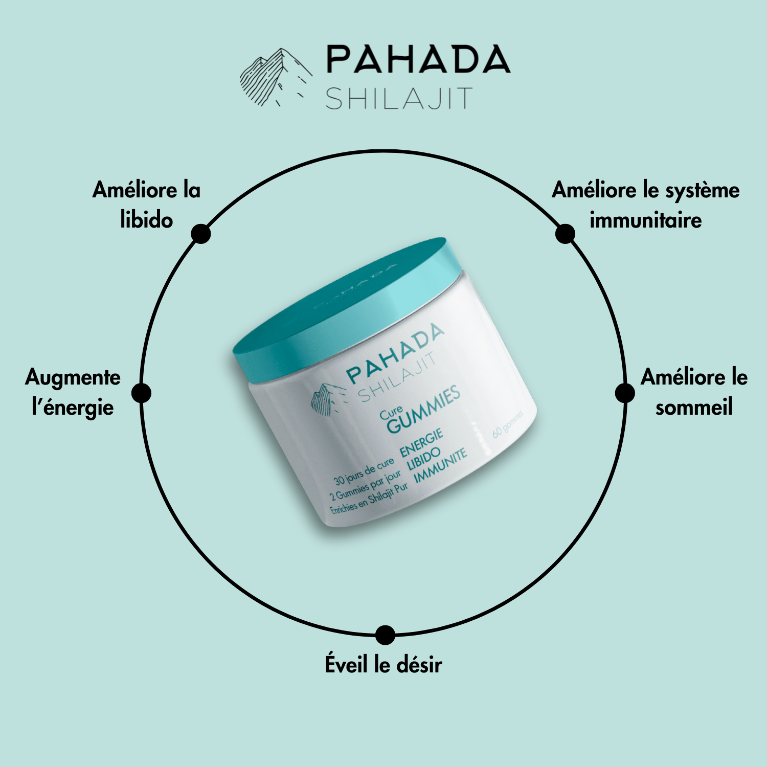 GUMMIES DE SHILAJIT LIBIDO - 60pcs